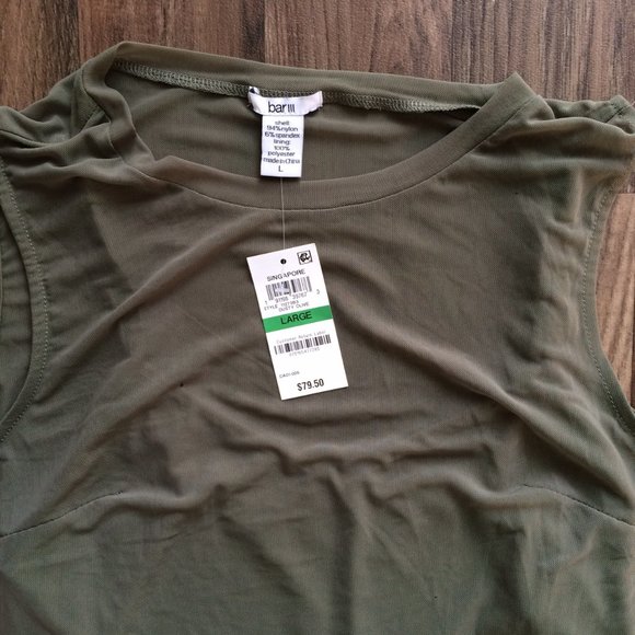 Bar III Sheer Mesh Bodycon Dress - Picture 3 of 6